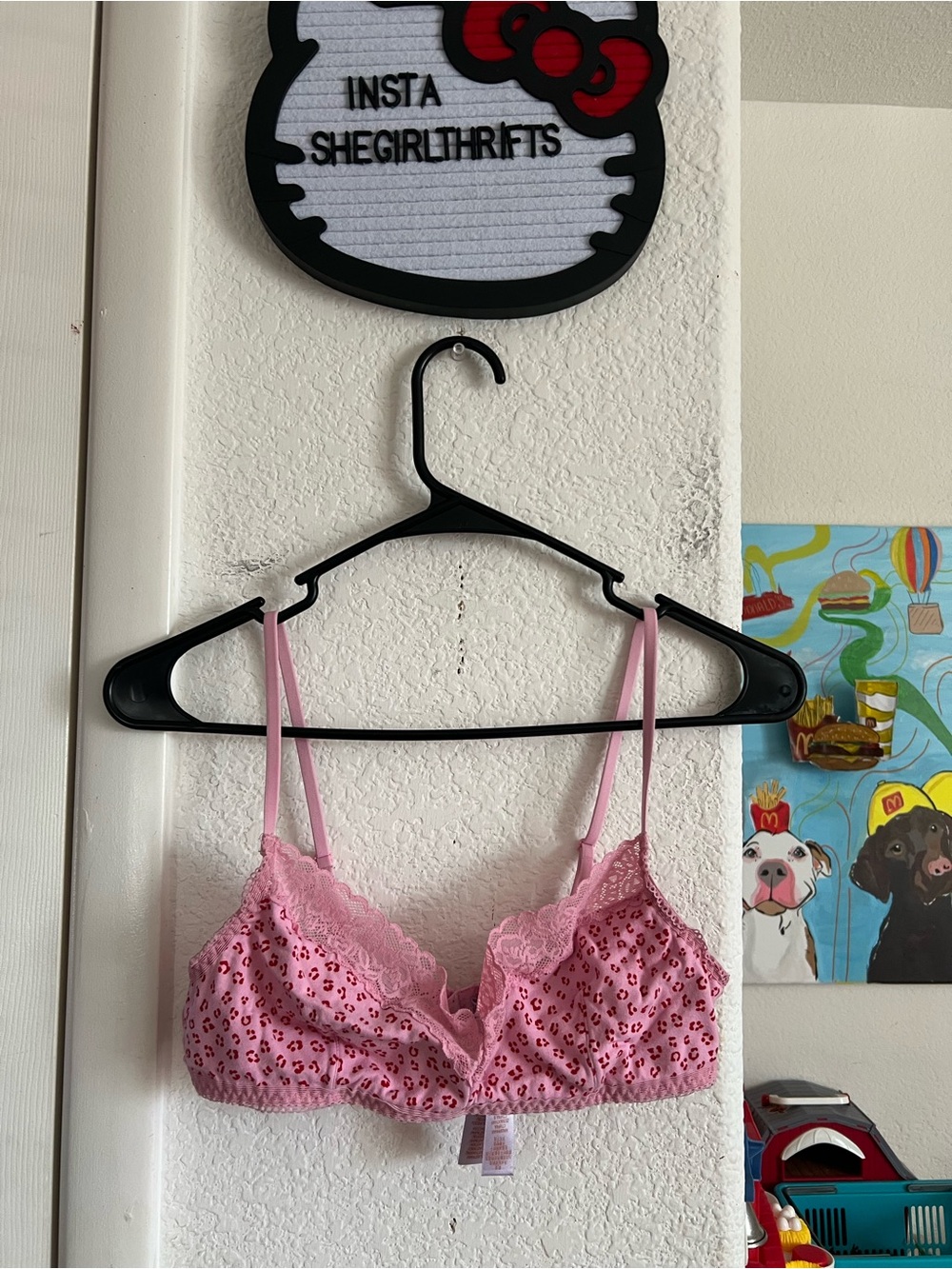 savage fenty pink bralette